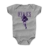 500レベルのStefon Diggs Infant & Baby Onesieロンパース – MinnesotaサッカーファンギアNFL公認選手Association – Stefon Diggs再