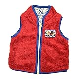 アンパンマン ベビー シャギー リバーシブル ベスト 男の子,男児,バンダイ（レッド90cm）