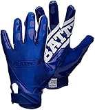 (Large, Navy/Navy) - Battle Youth DoubleThreat Football Gloves