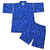 甚平スーツ キッズ ボーイズ 男の子 子供 夏物 ドラゴン 花火 和柄 水玉 夏祭り fo-jink 130cm No.11