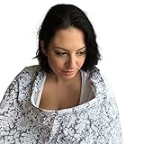 DsGNbaby Nursing Cover Adjustable Strap Rigid Neckline Terrycloth Pockets - Gray by DsGNbaby.com
