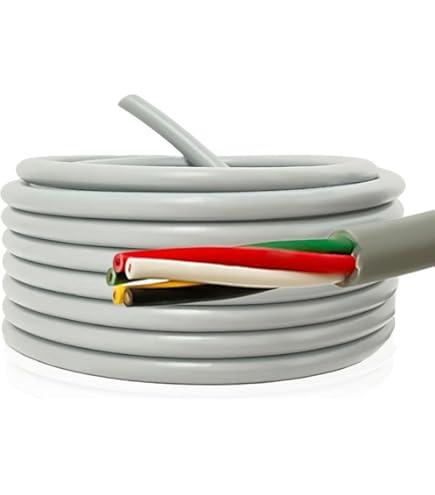 Amazon.co.jp: VCTFケーブル 2sq×4芯 灰色 100m 300Vケーブル ビニル