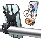 NICEDACK自転車スタンドスマートフォンスタンドオートバイスタン ド360度回転取り外し可能落下防止アンチスウェイリリース4.5-7インチiPhoneAndroidに適用可能ユニバーサルロードバイクマウンテンバイクスマートフォンホルダー
