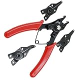 Dovewill ワークショップ　DIY　ホームツール　木工用　サークリップ　プライヤー　スナップ　リング　プライヤー　内部　外部　バントラック　赤