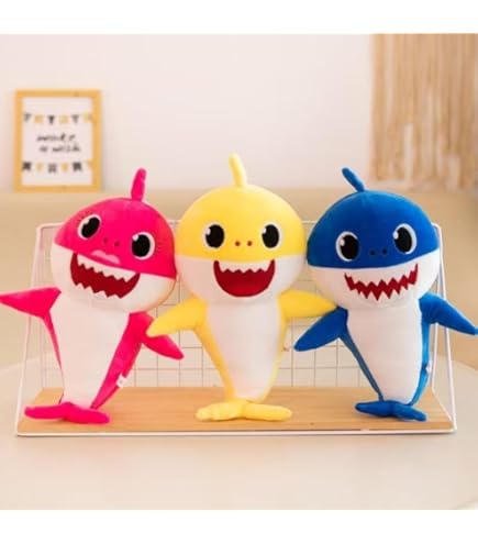 Amazon.co.jp: Pinkfong ベイビーシャーク ぬいぐるみ, イエロー