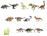 ジオラマ 動物 ジャングル 野生 ゾウ ライオン キリン トラ 模型 フィギュア (野生動物（12 pcs.）)