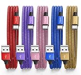 USB Type C ケーブル【5本セット 0.6m】急速充電 QC3.0 タイプc ケーブル 短い 高速データ転送 cタイプ 60cm 高耐久ナイロン Xperia XZ3 XZ2 XZ、Switch、Galaxy S20 S10 S9 A20 A21 Note 10 9 8、LG、Xiaomi, その他Android USB-C機器対応
