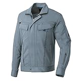 アイトス(AITOZ)作業服 クールストレッチ 長袖ブルゾン（男女兼用） AZ-30530 アイアンブルー 6L