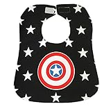 Topie Baby Teething / Feeding Bib, With TPU Layers Waterproof Bib, 1 Pc-Black