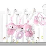 llzjベビーCrib Musical Mobile CotおもちゃスパイラルWrap Around Cribカラフル人形ソフトおもちゃActivity Cribベビーカー赤ちゃん新生児ベッドHang