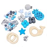 Mamimami Home おしゃぶり 歯固め DIY シリコーン 木製クジラ 看護ネックレス ブレスレット ペンダント　ママパパ　安心の素材 赤ちゃんの噛がため　出産祝い ベビーギフト クリスマス 