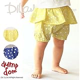 (ダンプドム) dumpdomドットぺプラムブルマ/夏 F(70～80cm) レモン