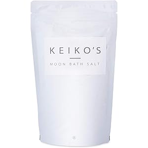 KEIKO'S MOON BATH SALT (内容量 500g 計量スプーン付き) 死海の塩 と 5種の Keiko 厳選 アロマオイル 配合 バスソルト