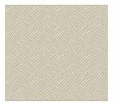 York Wallcoverings rl1117要素コアストライプ壁紙、メタリック/ホワイト Sample 1