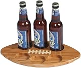 Picnic Plus PPB-204 Football shaped beer bottle or glass flight - BAMBOO