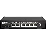 【Amazon.co.jp限定】QNAP(キューナップ)2つの10GbE-Tポート、4つの2.5GbE-Tポートを備えたアンマネージドスイッチ QSW-2104-2T /AZ 6か月延長保証