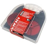 Task Tools T22101 9-Piece Hybrid Tungsten Carbide Hole Saw Kit [並行輸入品]