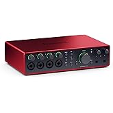 Focusrite Scarlett 18i16 (4th Gen) 18in 16out オーディオインターフェイス 第4世代 フォーカスライト | 検証済みの主な機能:4つのリモートコントロール可能な超低ノイズマイクとラインプリアンプ、1-2の楽