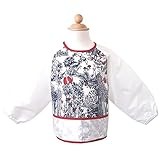 (ニニータ)ninita　お食事エプロン 長袖エプロン 袖付きエプロン/A.童話柄