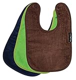 Standard Wonder Bib、3パック - ネイビー、ライム、チョコレート