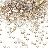 PATIKIL 2880粒 ラインストーン SS16（3.8-4.0mm） ラウンド 平バック ガラス製ラインストーン ネイルパーツ 大容量 水晶 ジェム ダイヤモンド DIYクラフト ネイルアート 手芸パーツ クラフト アクセサリー 衣類 靴 スマホ 装飾用 クリアシャンパン