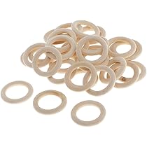 ハンドメイド 半月形 木製リング Amazon.co.jp: CUTICATE ウッドリング 手芸 木製リング サークルリング