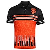 MLBメンズラグランポリSkyline Polo L ブラック
