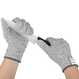 耐切創手袋 作業用手袋 防刃グローブ 切れない手袋 高強度ポリエチレン繊維 カットレベル5 切り傷防止 滑り止め 耐久性 超通気性 防災 建築 釣り 園芸 料理用 安全性 多用途 サイズ (L)