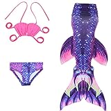 Liebeye 水着　3点セット　女の子　子供　人魚　スカート　ビキニ　ビーチ　夏　かわいい JP109 150