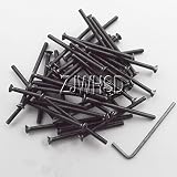 50個入り M3 x 50 六角 穴付 皿ボルト レンチ付き 超硬 合金鋼 スチール皿ネジ 全ねじタイプ 強度10.9(最小引張強さ/耐力) 自動車・自転車・バイク・船舶・DIY・高強度・超軽量 （ト
