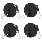 JEELAD 荷台用 ゴム紐 ゴムバンド ベルト 荷締めベルト 1m 2m 3m 4m 金属フック付き 丈夫 伸縮可能 ロープ 幅30mm 長さ調節 自転車 バイク キャリーカート 転落防止 引っ越し バイク