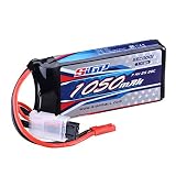 SIGP 7.4V 2S リポバッテリー 1050mAh 20C、JSTプラグ付き、RC 飛行機クワッドコプターヘリコプタードローン FPV レーシングホビー