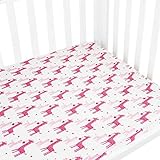 Baby Crib Sheets For Boy Or Girl. Muslin Cotton Crib Sheets Are Soft & Breathable. Fitted Crib Sheet