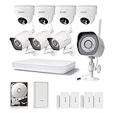 Zmodo All-in-One Kit 8CH NVR 720p HD WiFi Outdoor Indoor Video Surveillance Security Cameras System 