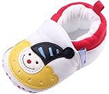 C-Princess 可愛い 子供靴 ベビー 赤ちゃん ファーストシューズ 歩行靴 軽量 滑り止め 柔らかい 室内履き 女の子 新生児 出産祝い (12cm, Aホワイト)