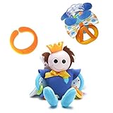 Baby Rattle and Teether Toy , Prince edition- Teething Ring and Rattle toy- Great for Earlyモータースキル開発