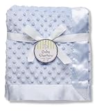 Baby Starters Textured Dot Blanket with Satin Trim, Blue by Rashti & Rashti [並行輸入品]