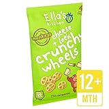 Ella's Kitchen Cheddar & Leek Crunchy Wheels 4 x 15g - (Ella's Kitchen) チェダー＆ネギカリカリホイール4×15グラム [並行輸入