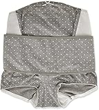 ネトゥル 杢ベア天竺ドット柄ベルトコントロールマタニティガードル L グレー 4834