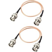 Amazon.co.jp: Coolotic 2セット 0.5米 BNCオス - BNCオス同軸ケーブル