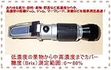 糖度計0~80% 低濃度~高濃度まで幅広くカバー屈折計 REF118