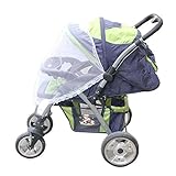 ベビーカー＆ベビーソフト昆虫ネッティングカバーのための蚊帳- 白