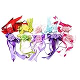 KLUMA　造花　車の装飾　リボンボウ　結婚式　パーティー　10個セット