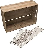 ボックス ウッド パーテーション ナチュラル メッシュパーテーションボックス