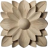 Ekena Millwork ROS05X05SPAL Springtime Rosette, 5-Inch x 5-Inch x 3/4-Inch, Alder [並行輸入品]