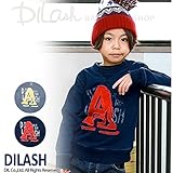 (ディラッシュ) DILASHインディゴデニム裏毛トレーナー/秋 ベビー キッズ 男の子 80 サックス