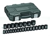 GearWrench 84933N 1/2 Drive Metric Impact Socket Set (25 Piece) [並行輸入品]