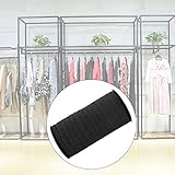 KIMISS 8mm幅 平編みゴムバンド 100ヤード 服作りDIY用 伸縮性エラストマー 縫製用アクセサリー ブラック (服飾資材 手芸用品 ストレッチ素材 衣装小物)