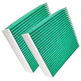 HooMoo エアコンフィルター ノア/ヴォクシー 80系 ハリアー/エスクァイア 80系 プリウス/RAV4 50系 アルファード/ヴェルファイア 30系 ヤリス C-HR 活性炭入り交換用 フィルター 適合品番 87139-58010 87139-28020 2個入