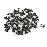 uxcell ホルダーパネル　マウンティング　150個黒いの5mm のLEDランプライトマウント